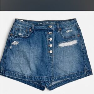 American Eagle Outfitters Distressed Mom Skort